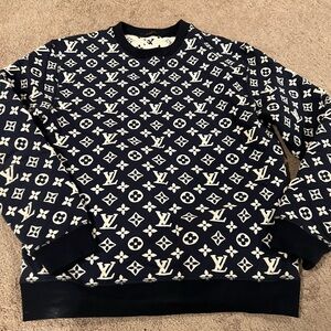 Louis Vuitton monogram, cotton crewneck